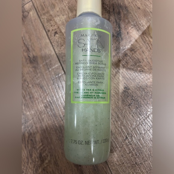 Mary Kay Satin Hands WHITE TEA & CITRUS Shea Scrub 7.75 oz and softener … - Picture 2 of 5